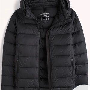 Black puffer jacket